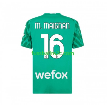 Fußballtrikots AC Mailand Mike Maignan 16 Torwart Heim Trikotsatz 2023-2024